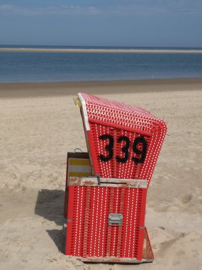 Alman kuzey denizinde küçük bir ada