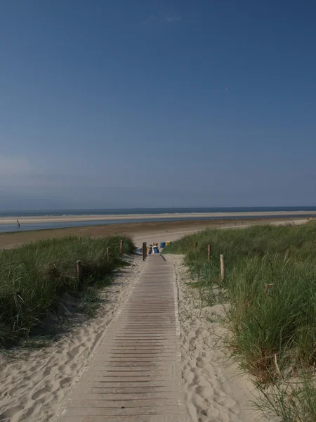 Klein eiland in de Duitse Noordzee — Stockfoto