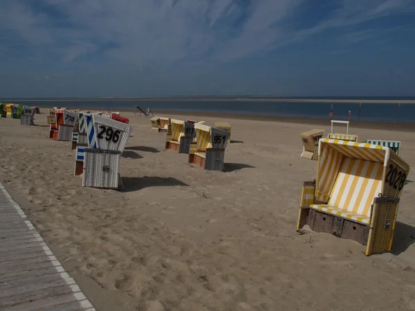 Kleine Insel in der deutschen Nordsee — Stockfoto