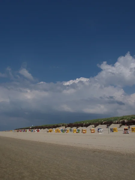 Piccola isola nel mare del nord tedesco — Foto Stock