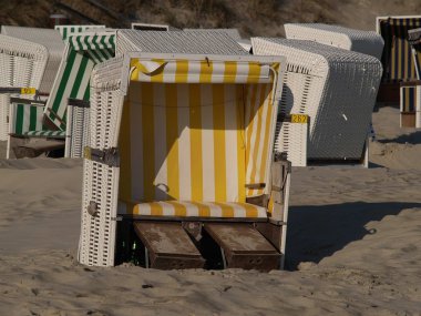 Alman kuzey denizinde küçük bir ada