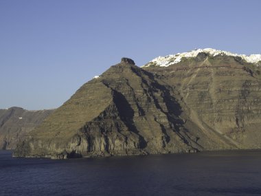 Santorini Adası.