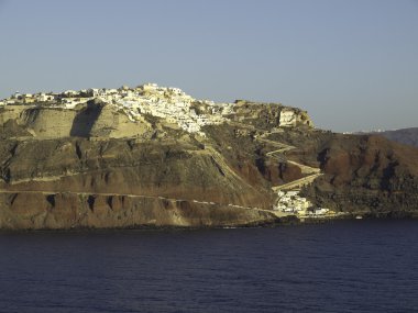 Santorini Adası.