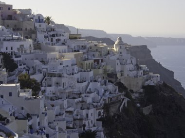 Santorini Adası.