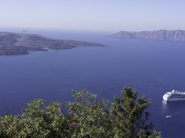Santorini Adası.