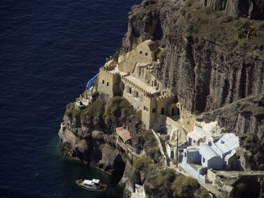 Santorini Adası.