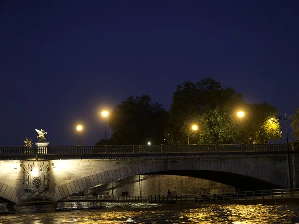 Paris en france la nuit — Photo