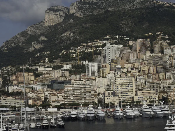 The city of  monaco at the mediterranean sea — Stock Photo, Image