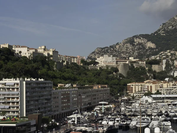 La città di monaco sul Mar Mediterraneo — Foto Stock