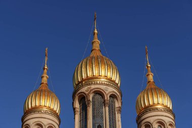 Almanya 'nın Wiesbaden şehrinde sonbahar mevsimi