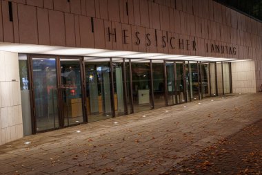 Wiesbaden şehrinde sonbahar zamanı