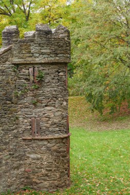 Almanya 'nın Wiesbaden şehrinde sonbahar mevsimi