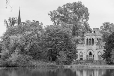 Almanya 'nın Wiesbaden şehrinde sonbahar mevsimi