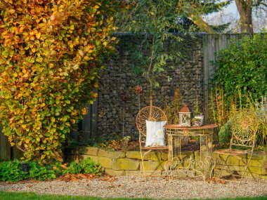 Alman Muensterland 'inde sonbahar zamanı