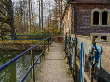 Alman muensterland 'inde Legden yakınlarında sonbahar zamanı