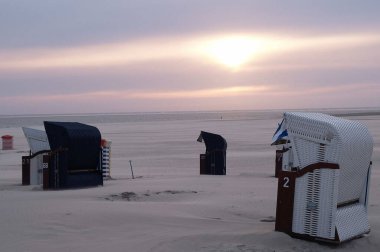 Juist ve Borkum Alman kuzey denizinde