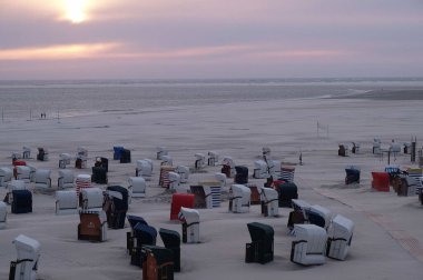 Juist ve Borkum Alman kuzey denizinde