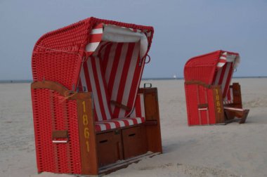 Juist ve Borkum Alman kuzey denizinde