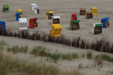 Juist ve Borkum Alman kuzey denizinde