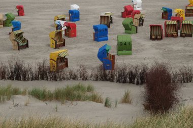 Juist ve Borkum Alman kuzey denizinde