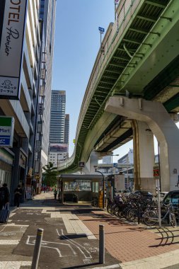 Japonya 'nın Osaka şehrinde sonbahar zamanı.