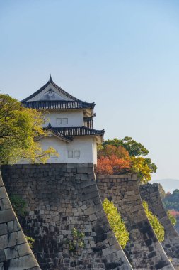 Japonya 'nın Osaka şehrinde sonbahar zamanı.