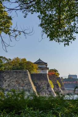 Japonya 'nın Osaka şehrinde sonbahar zamanı.