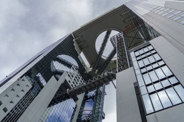 Japonya 'nın Osaka şehrinde sonbahar mevsimi