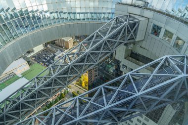 Japonya 'nın Osaka şehrinde sonbahar mevsimi