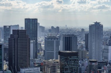 Japonya 'nın Osaka şehrinde sonbahar mevsimi