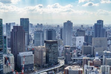 Japonya 'nın Osaka şehrinde sonbahar mevsimi