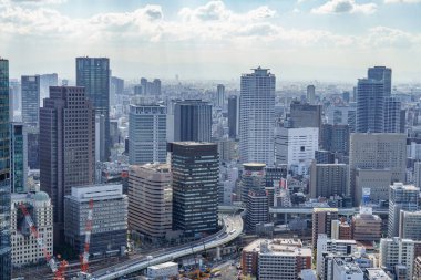 Japonya 'nın Osaka şehrinde sonbahar mevsimi