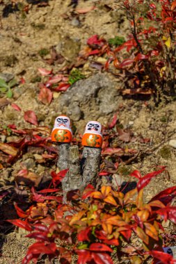 Sonbahar zamanı Japonya 'da osaka.