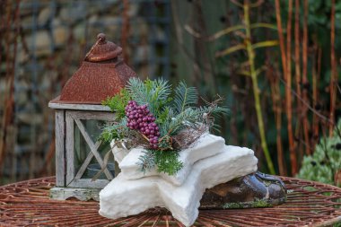 Alman şehri Ahaus 'ta Noel zamanı.