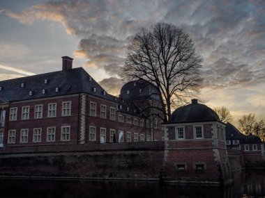 Alman şehri Ahaus 'ta Noel zamanı.