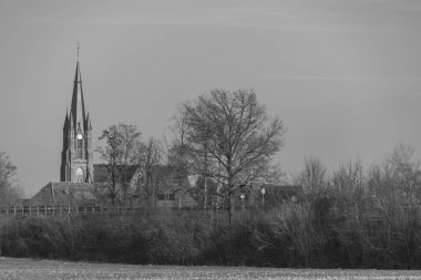 Alman Muensterland 'indeki küçük Weseke köyü.