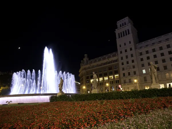 Barcelona at night — Stock Photo, Image