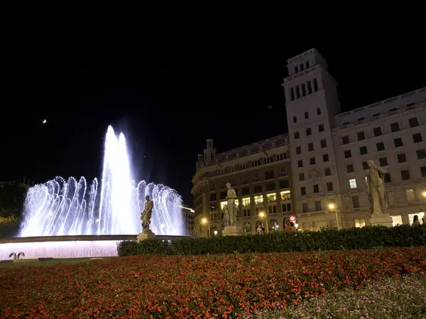 Barcelona at night — Stock Photo, Image