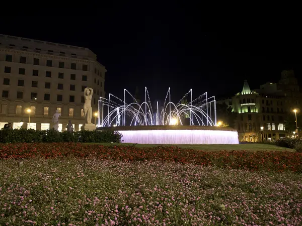 Barcelona at night — Stock Photo, Image