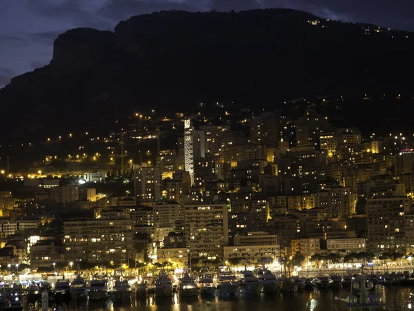 Monaco at night — Stock Photo, Image