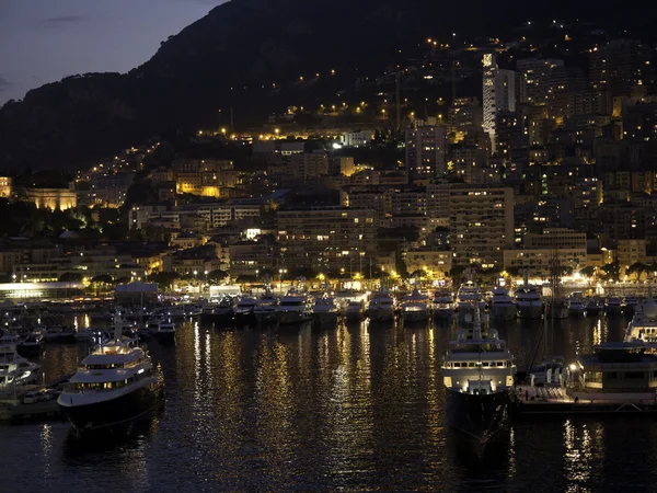 Monaco at night — Stock Photo, Image