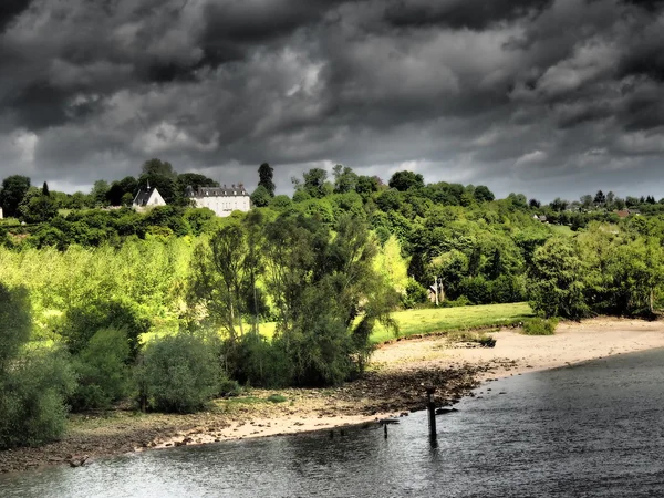 En el río Sena — Foto de Stock