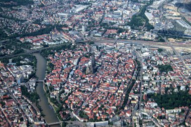 Ulm Almanya 'da küçük bir uçaktan 4.7.2020' de görüldü.