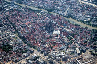 Ulm Almanya 'da küçük bir uçaktan 4.7.2020' de görüldü.