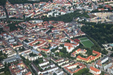 Almanya 'nın Münih kenti 5.7.2020 pervaneli uçaktan görüldü.