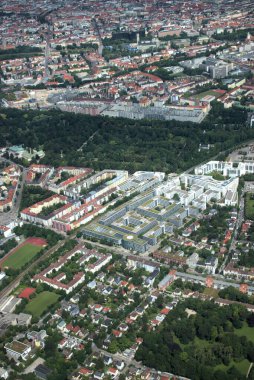 Almanya 'nın Münih kenti 5.7.2020 pervaneli uçaktan görüldü.