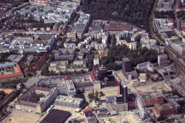 Almanya 'nın Münih kenti 5.7.2020 pervaneli uçaktan görüldü.