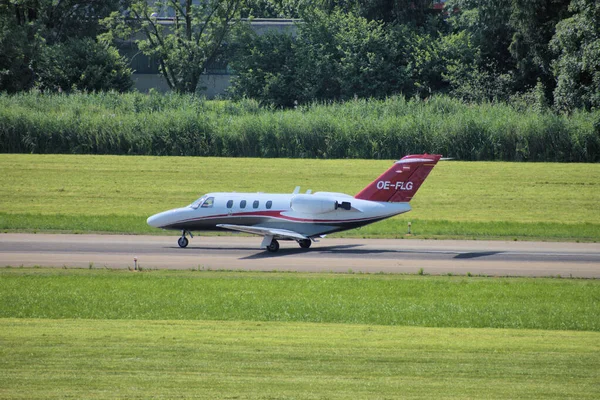 Cessna Citation Cj1 Avgår Från Flygplatsen Altenrhein Nära Saint Gallen — Stockfoto