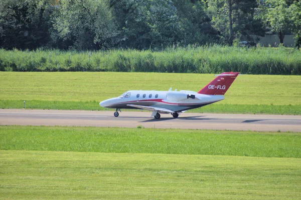 Cessna Citation Cj1 Odlétá Letiště Altenrhein Saint Gallen Švýcarsku 2020 — Stock fotografie