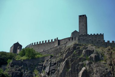 Castelgrande İsviçre Bellinzona 'nın merkezinde 30.5.2020